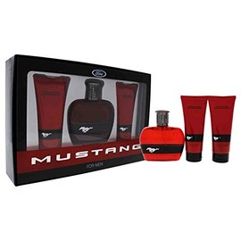 Classic Collection Mustang Red Men 3 Pc Gift Set