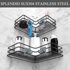 Nieifi Adhesive Corner Shower Caddy Shelf Basket Rack with Hooks,