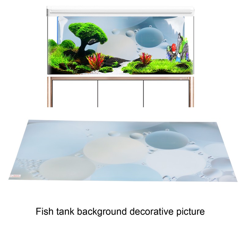 Aquarium Background Decoration Self Adhesive 3D Effect Fish Tank Backdrop
