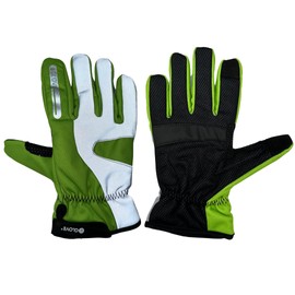 BIKE GelPro Hi-Vis Waterproof, Windproof & Touchscreen friendly cycling gloves - NEW & IMPROVED 2023 Model - Unisex (Green (Flouro) Hi-Vis, X-Small)