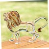 GRIRIW Lion Statue Lion Ornament for Home Decor Sturdy Crystal
