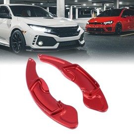 MACHSWON Car Pair Steering Wheel Shift Paddle Shifter Red for Subaru Outback Legacy Impreza Aluminum Alloy