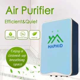 HAPHID Air Ionizer Plug In, Ionizer Air Purifier Ion Generator【Upgraded】with 80 Million Anions/Sec, Ion Air Purifier for Home& Office Purify: Pet Odors, Smell, Etc (Blue,3-Pack)