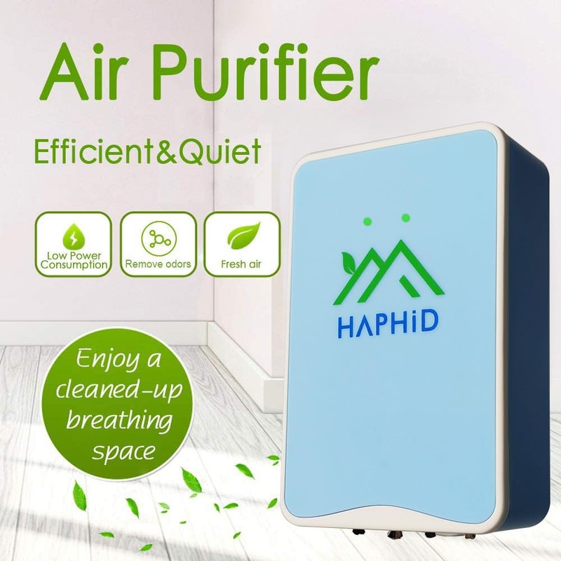 HAPHID Air Ionizer Plug In, Ionizer Air Purifier Ion Generator【Upgraded】with