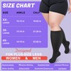 Tinojye 4 Pairs Plus Size Compression Socks,Extra Wide Calf 20-30