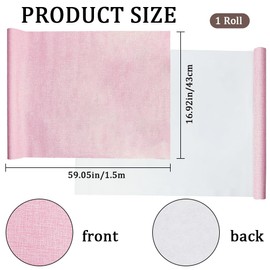 CRASPIRE 59 x 16.9in Book Cloth for Book Binding Pink Fabric Surface Paper Backed A3-A8 Bookcover Books Album Linen Scrapbooking Archival DIY Covering Protector Bookcloth Bookbinding Supplies