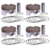 4 Sets 67mm Piston and Piston Rings Kit for Honda