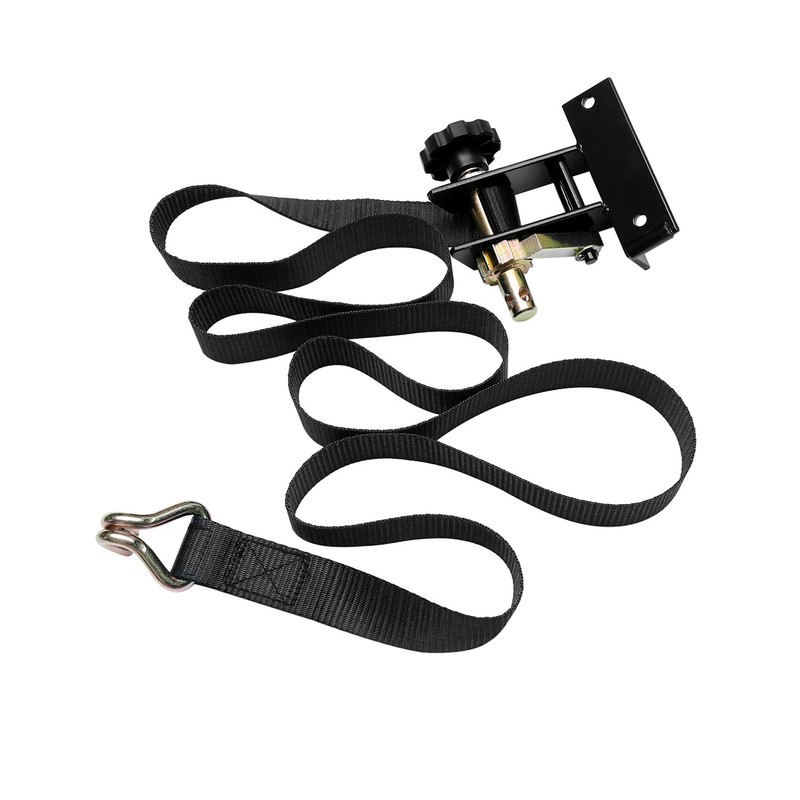 Ladder Rack Ratchet Straps with J-Hook (4 PCS), 1.4" Black