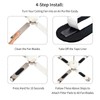 Amestar 40 Pack Ceiling Fan Filters for Blades, Black Ceiling