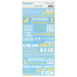 Reminisce Signature Series 2 Stickers, Bath Time