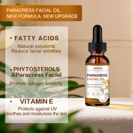 Generic AIninas Paracress Facial Oil - 100% Organic Anti-Aging Face Oil for Wrinkle Reduction, Intense Hydration Skin - Targets Fine Lines, Dark Spots- For All Skin Types, 2.02 fl.oz