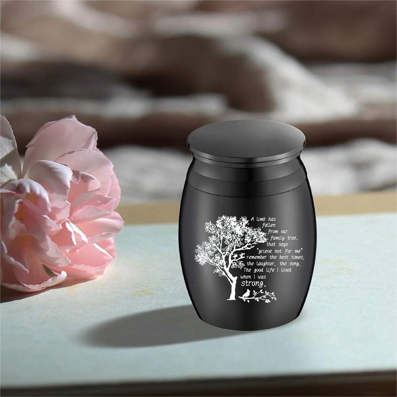 CREATCABIN Small Keepsake Urns Mini Cremation Urn for Human Ashes