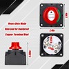 Datanly Battery Disconnect Switch 12v-48v with 2 Awg 12 Inch