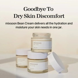 Mixsoon Vegansnail Crema Facial Hidratante, extracto de Frijoles, Uso Da y Noche, 50ml                                                                