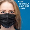 Jumbl black masks disposable 100 pack Protective 3-Ply Breathable Comfortable