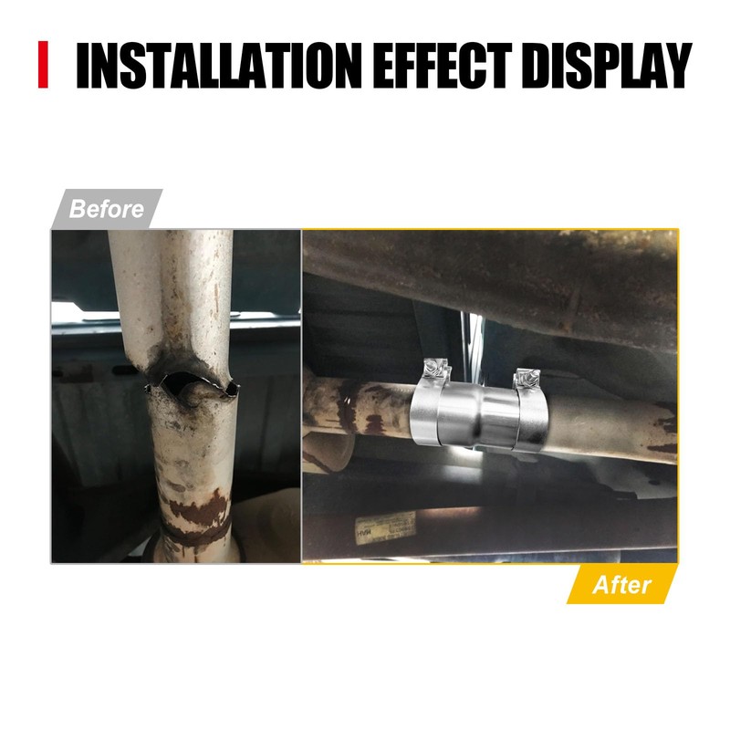 Peastorm 2.5 to 2.75 Inch Exhaust Adapter, 2.5" ID to
