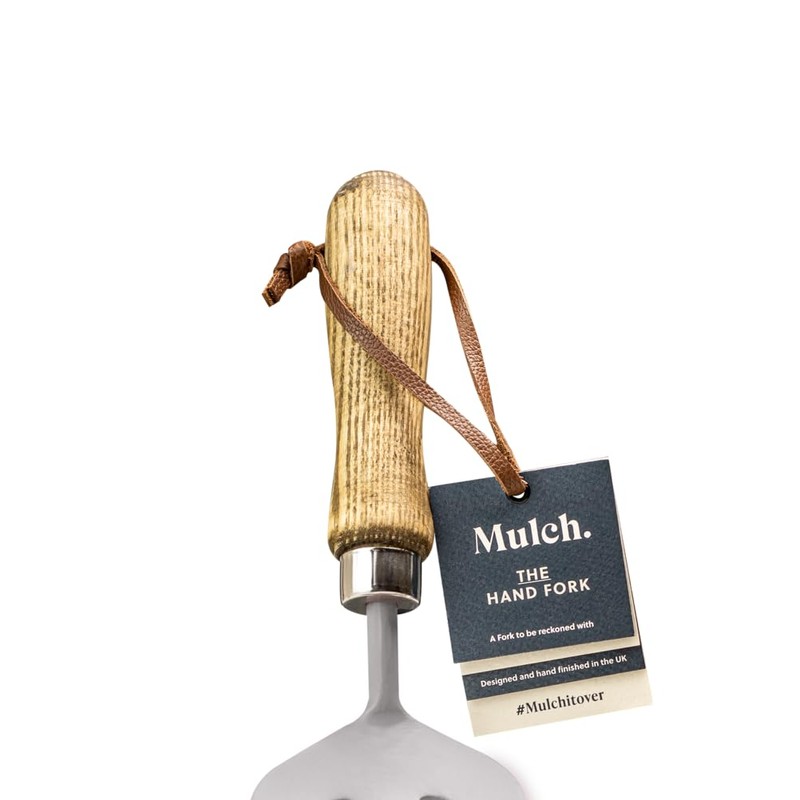 Mulch Ash Handle Garden Hand Fork High Carbon Steel Shaft