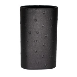 Calabria CA-500 Desktop Eye Glasses Holder Soft Lining Weighted Base Black Men Women Eyeglasses Stand Nightstands PU Leather