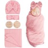 DRESHOW Newborn Baby Blanket Soft Swaddle Blankets for Infant Swaddling