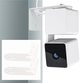 HIGCPTP 2Pack Metal Wall Mount Bracket for Wyze Cam Pan V3/V2, Wyze Cam V4/V3/V2, VHB Stick On,No Drilling Mounting Bracket for Wyze Get The Best View,Two Ways Installation