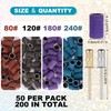 Pack of 200 Nail Cutter Attachments, Sanding Sleeves Nail Cutter,
