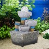 Mini Unique Shape Simulation Desktop Fountain Waterfall Table Ornament for