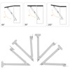 Stainless Steel Lid Stay Support Hinge, 4 Pieces Lift Up