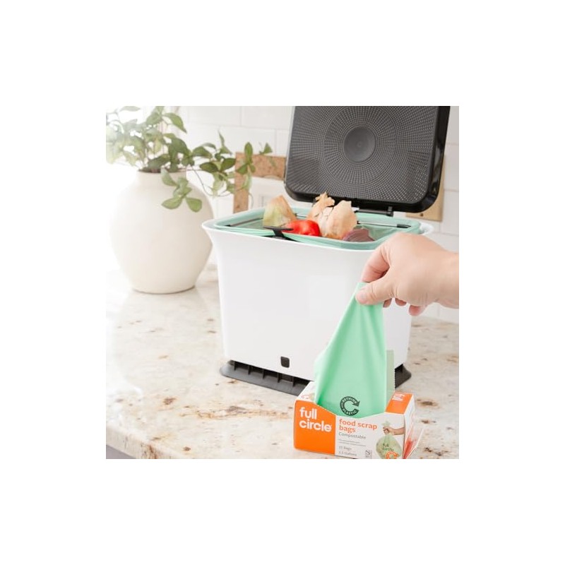 Full Circle Fresh Air Bolsas de Basura compostables, Regular, 25