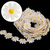 15 Yards Sun Flower Decorating Lace Daisy Embroidered Trim Ribbons