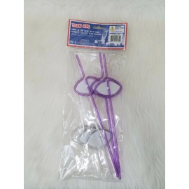 PANGEA BRANDS LOUISIANA STATE Team Sips Drinking Straws New in Package PURPLE WHITE YELLOW