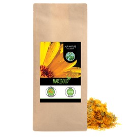 Marigold Flowers, Marigold Infusion (250g, 8.8oz), Marigold Tea, Orange Calendula, Gently Dried, 100% Pure and Natural