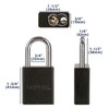 SEPOX® High-Security Padlocks, Keyed Different Weatherproof Aluminum Locks Long Shackle,