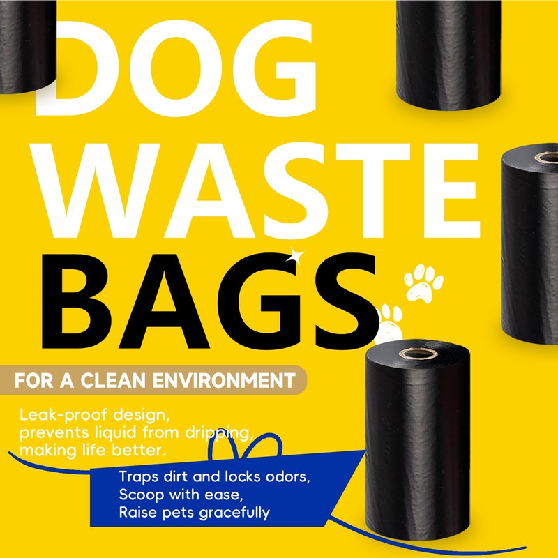 Dog Poop Bags with Handles - 240 Count, with Dispenser