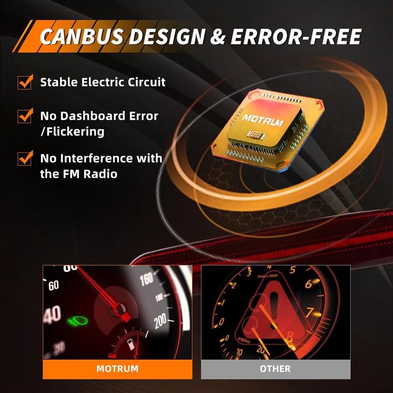 MOTRUM Reflector de parachoques trasero compatible con Fiat 500 2012-2017,