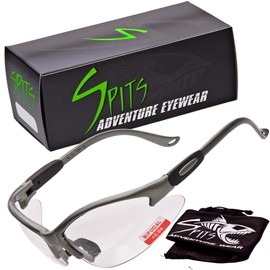 SPITS EYEWEAR Cougar Bifocal Safety Glasses (Magnifier: 1.50, Frame Color: Gray)