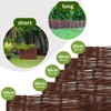 Floranica Willow Flower Bed Edging, Fence in 25 Sizes, Lawn