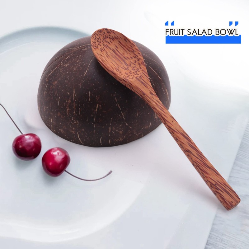 Tuperoymse and Spoon Set,Salad Smoothie Mixing Dessert Fruit Ice Cream