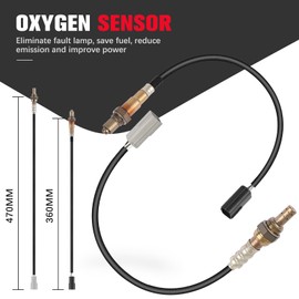 QIJIAUTO O2 Oxygen Sensor Compatible for Nissan Altima 2007 2008 2009 2010 2011 2012 2013, L4 2.5L, Downstream and Center, 2-PC Set, Replace# 226A4JA00A