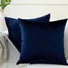 Encasa Christmas, New Year Velvet Throw Pillow Cushion Cover 2