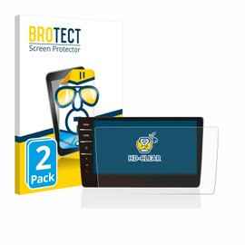 BROTECT (Pack of 2 protective films for Volkswagen Golf 7 Discover Pro 9.2 inch 2017 screen protector film, ultra clear)