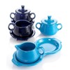 Fiesta Covered Sugar and Creamer Set with Tray, Sunflower
