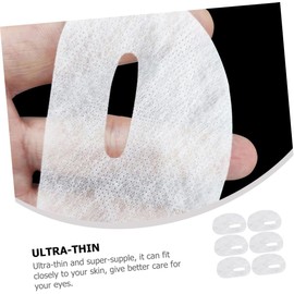 Mascarilla para Ojos de 50 Láminas No Tejidas Ultrafinas Uso DIY en Casa, Ajuste Cómodo, Formato Desechable, Suministro para Cuidado Ocular