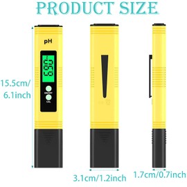 KEWAYO Portable high Precision PH Test Pen PH Acidity Meter PH Monitoring Instrument pH Water Quality Testing Instrument