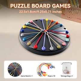 Board Games for Kids, Children's Board Games-Brain Rope Solving Game, Fun & Challenging Puzzle Board Game for Family Game Night, Ages 8+