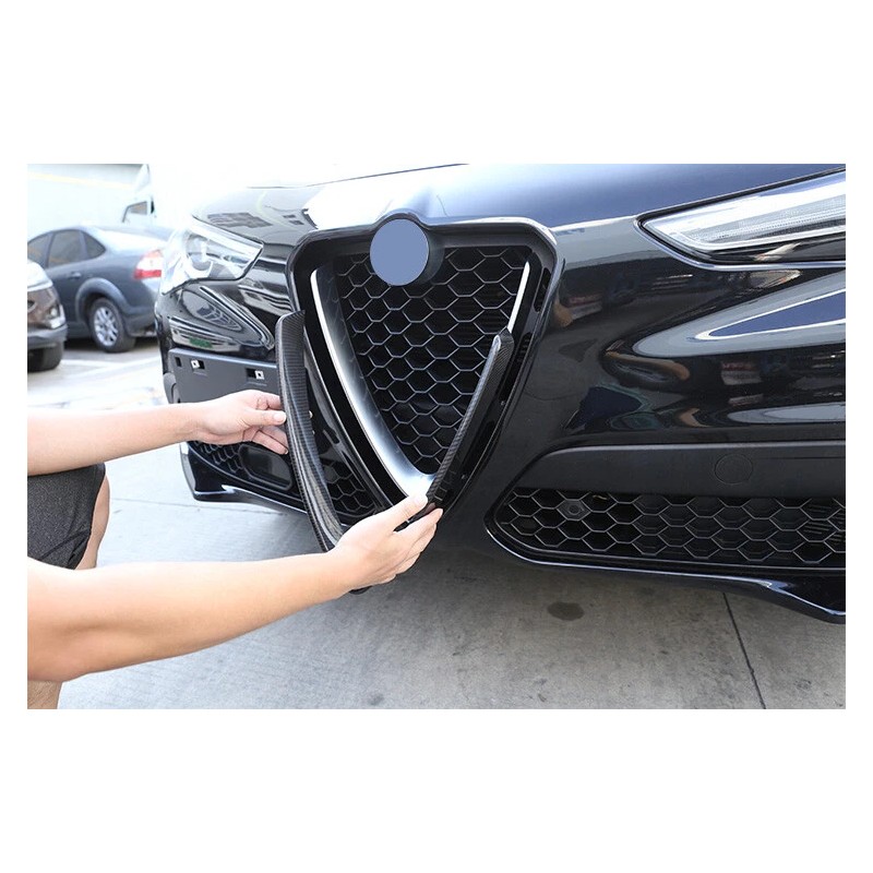 car-attention For 2017-2024 Alfa Romeo Stelvio Real Carbon Fiber V