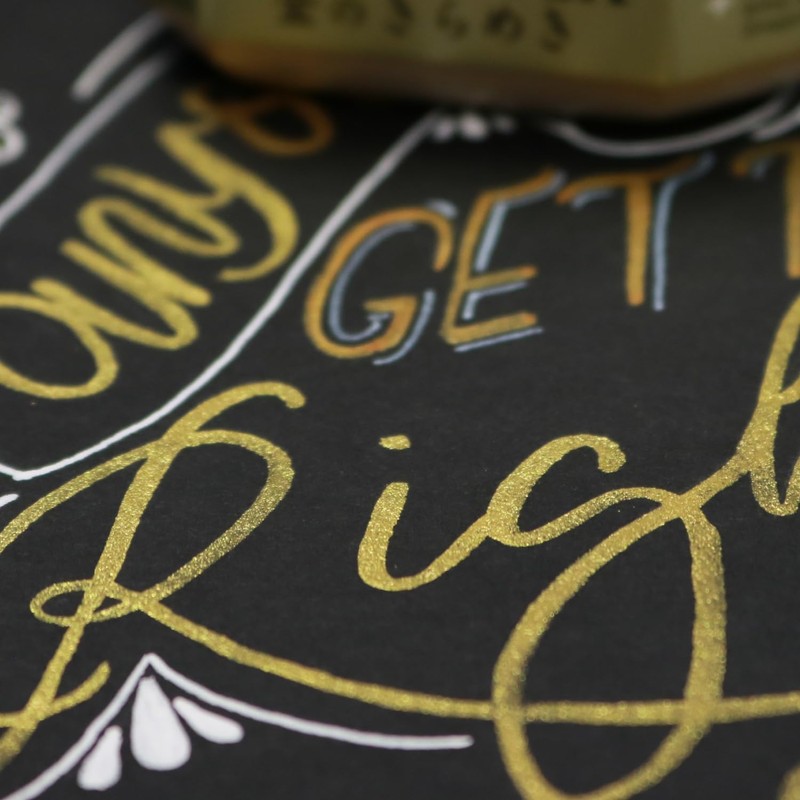 呉竹 書道液 パール書道液 金のきらめき 60ml BA301-6