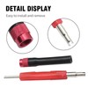 UOIENRT EVAP Maintenance Port Adapter Connector Kit with Valve Removal