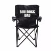 VictoryStore Bulldogs Dad Black Folding Camping Chair with Carry Bag