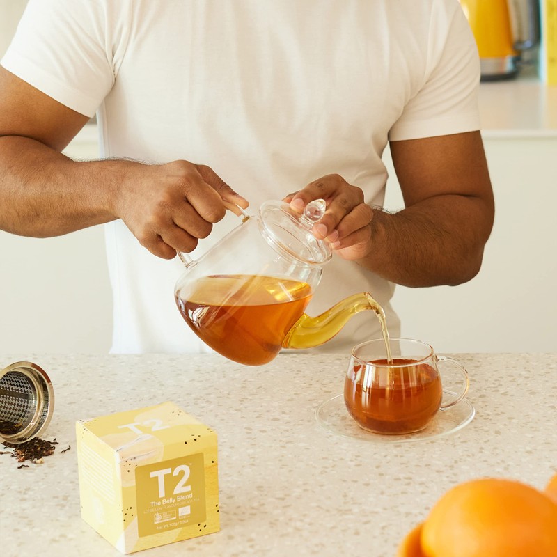 T2 Tea The Belly Blend, Loose Leaf Feature Cube, 100