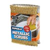 Superio Paquete de 6 esponjas metálicas plateadas y doradas